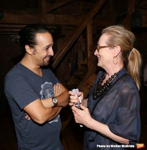 Meryl Streep visits Lin-Manuel Miranda Photo