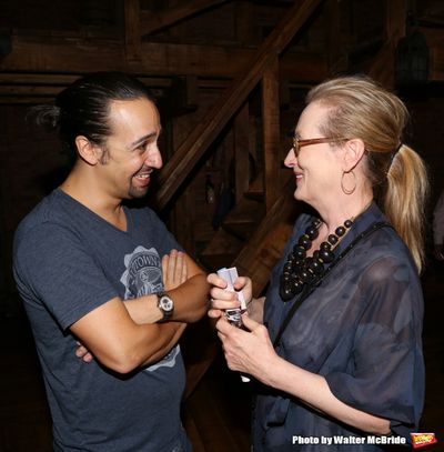 Meryl Streep visits Lin-Manuel Miranda Photo