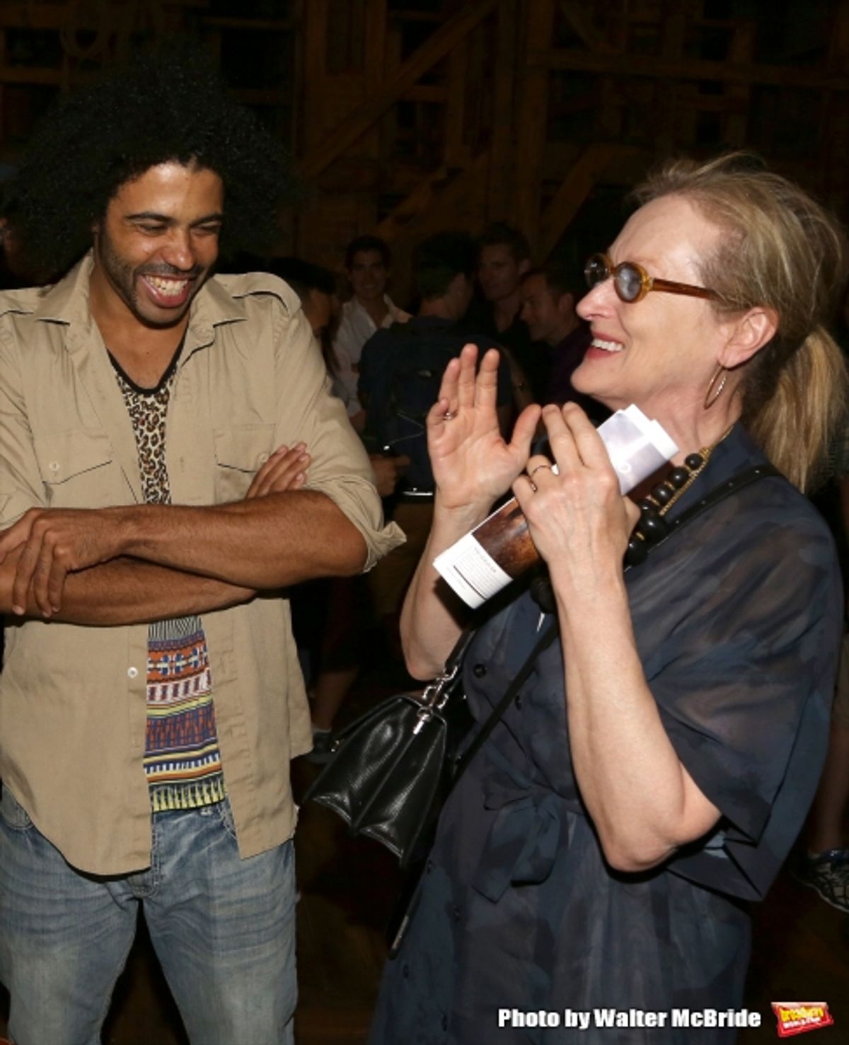 Meryl Streep visits Daveed Diggs at 
