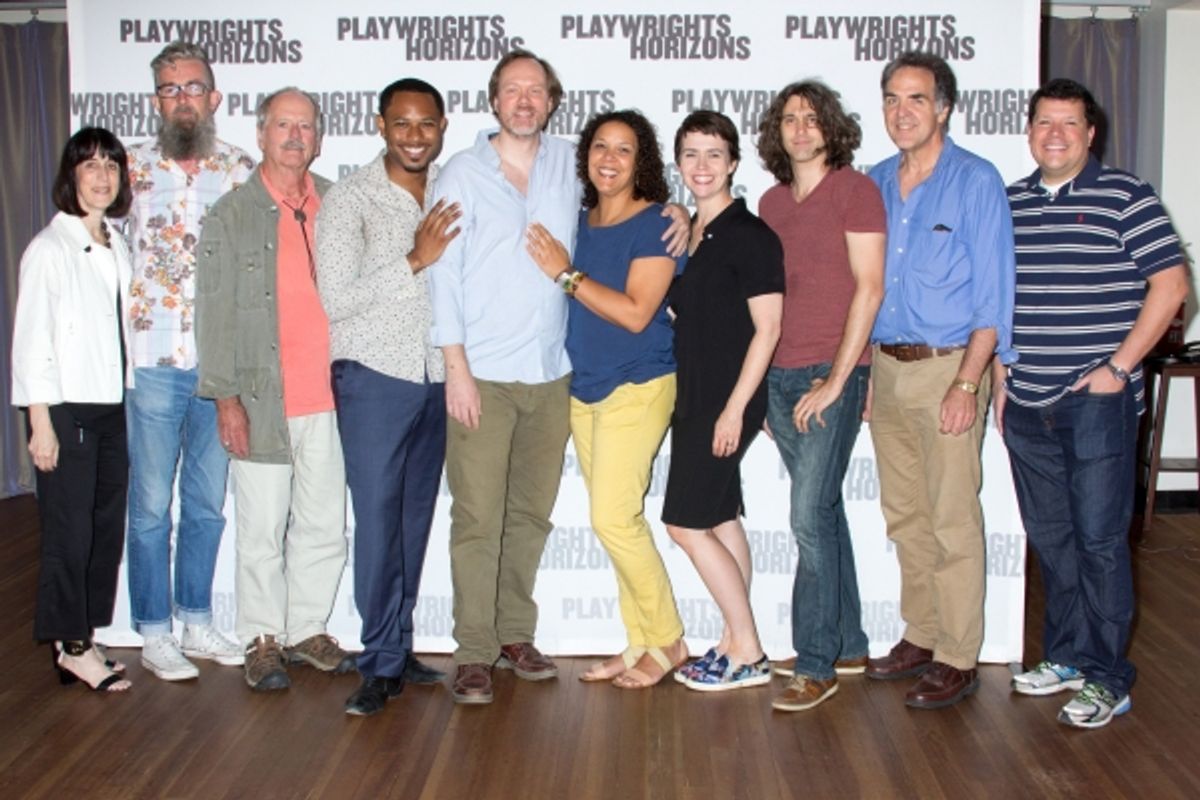 Leslie Marcus, Les Walters, Philip Kerr, Larry Powell, Andrew Garman, Linda Powell, Emily Donahoe, Lucas Hnath, Tim Sanford at 