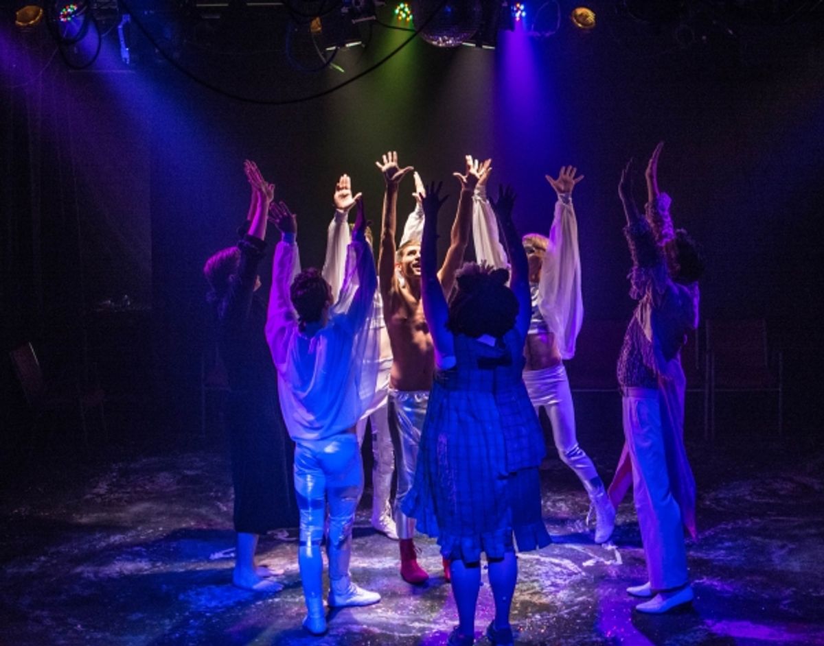 Steve Love (center) and the cast at 