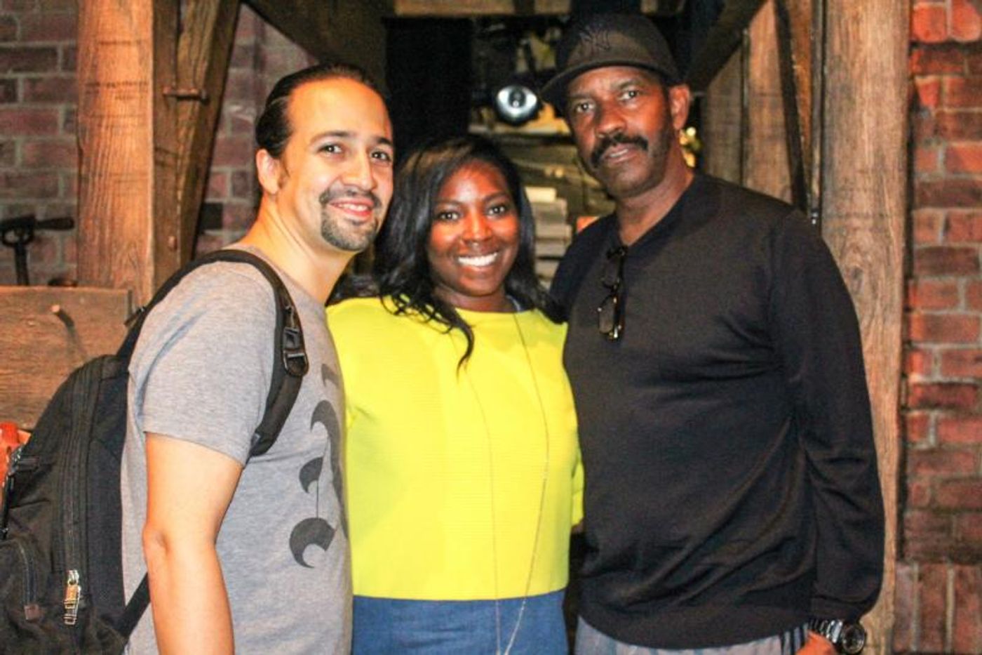 Photo Coverage: HAMILTON Gets Starry! Denzel Washington, Aziz Ansari, Zachary Quinto, and Ann Curry Chill with HAMILTON Cast  Image