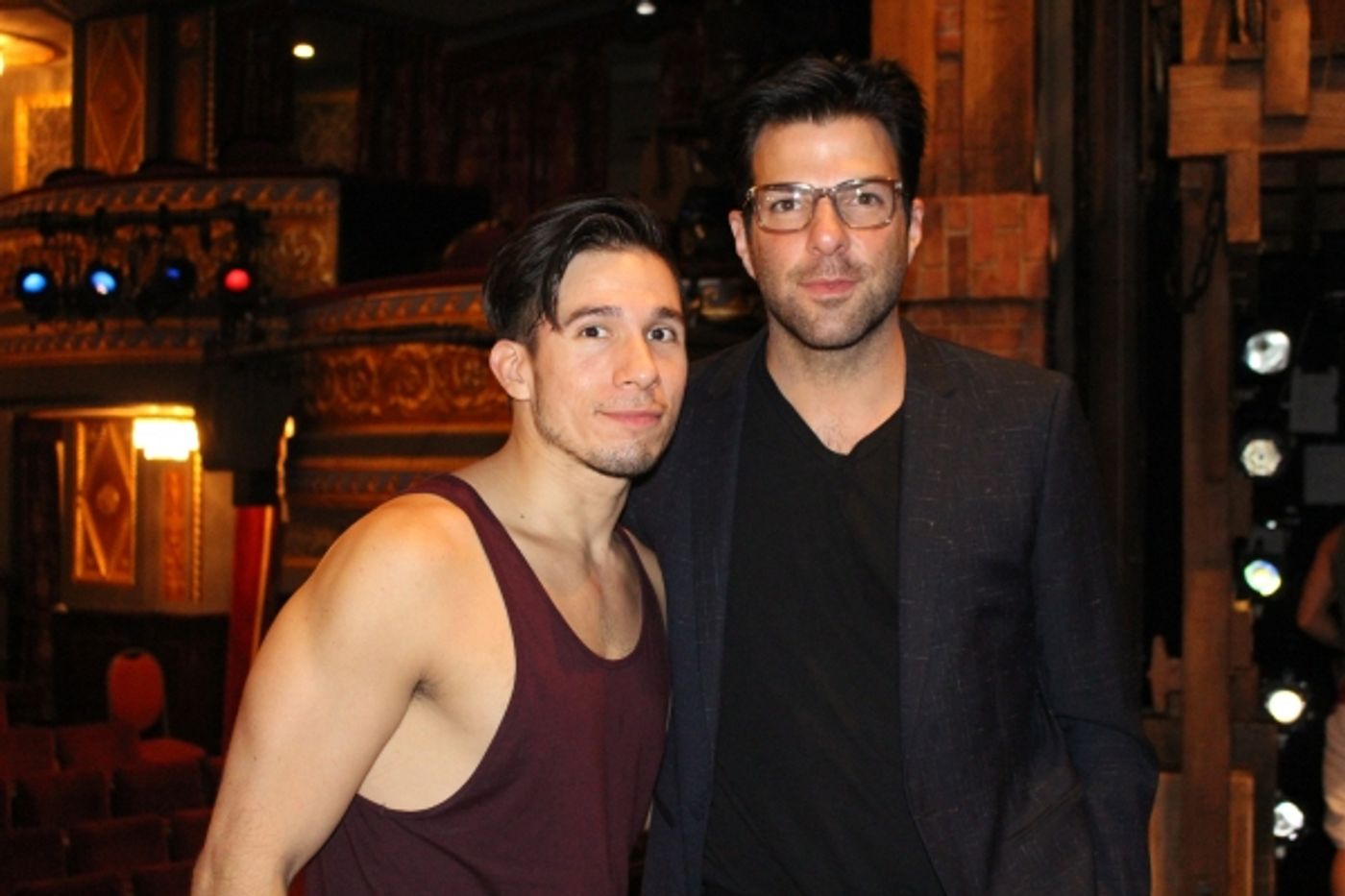 Photo Coverage: HAMILTON Gets Starry! Denzel Washington, Aziz Ansari, Zachary Quinto, and Ann Curry Chill with HAMILTON Cast  Image