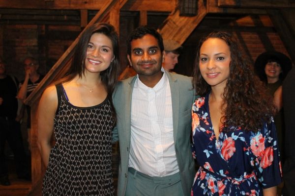 Phillipa Soo, Aziz Ansari and Jasmine Cephas Jones Photo