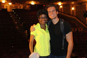 Adriane Lenox and Jonathan Groff Photo
