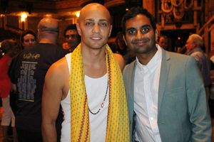 Seth Stewart and Aziz Ansari Photo