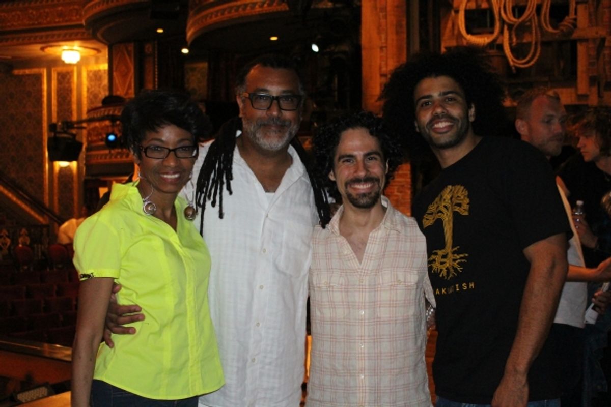 Adriane Lenox, Zane Mark, Alex Lacamoire and Daveed Diggs at 