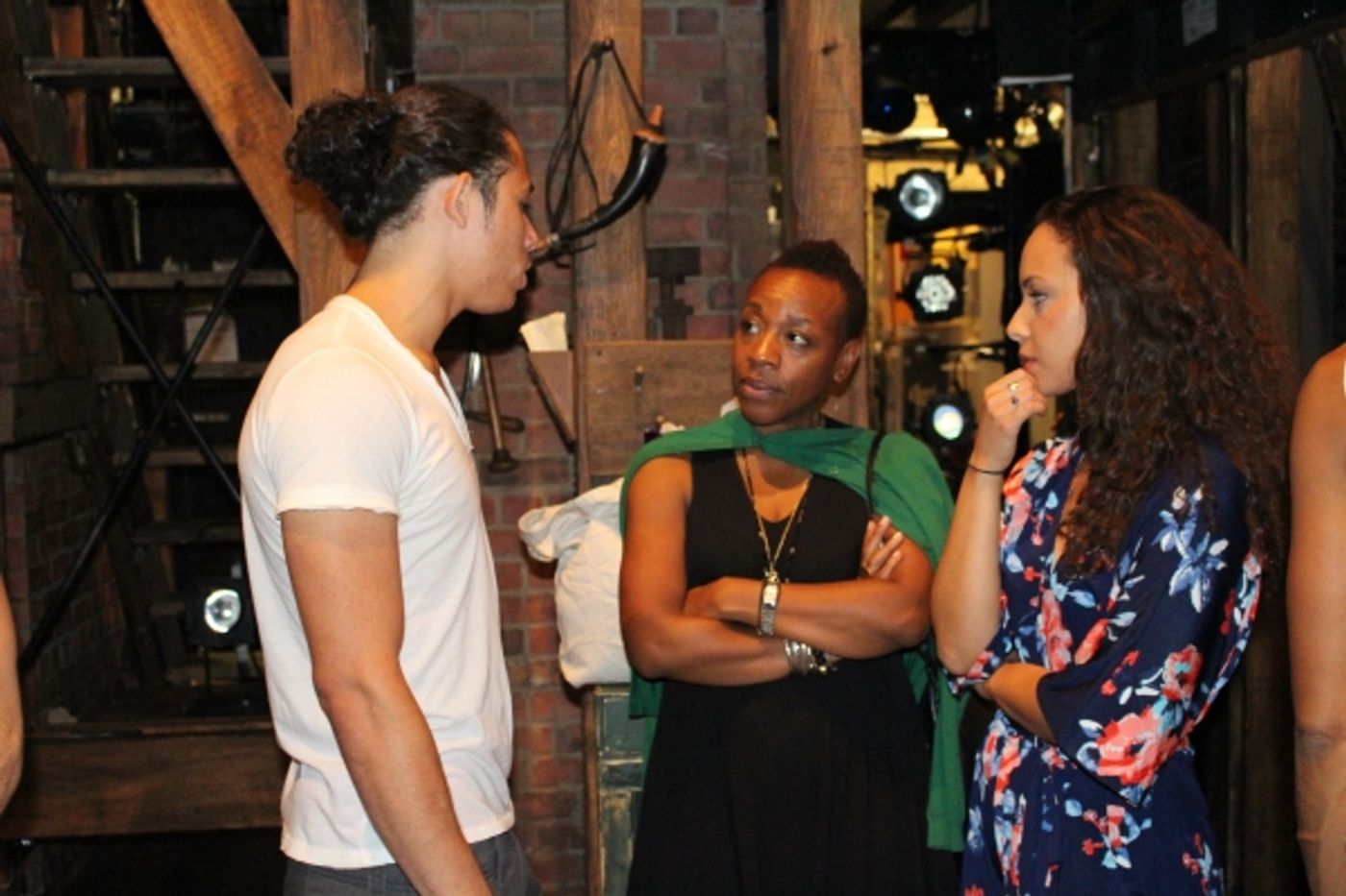 Photo Coverage: HAMILTON Gets Starry! Denzel Washington, Aziz Ansari, Zachary Quinto, and Ann Curry Chill with HAMILTON Cast  Image