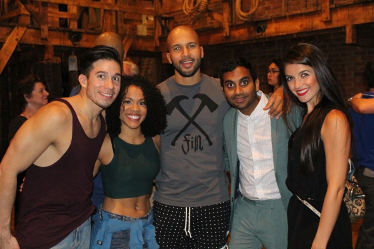 Jon Rua, Alysha Deslorieux, Sydney James Harcourt, Aziz Ansari and Carleigh Bettiol at 