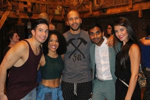 Jon Rua, Alysha Deslorieux, Sydney James Harcourt, Aziz Ansari and Carleigh Bettiol Photo