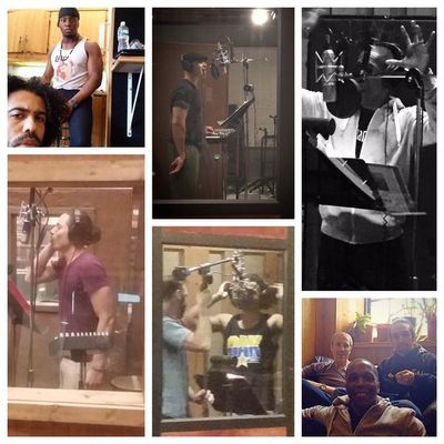 Daveed Diggs, Leslie Odom, Jr., Christopher Jackson, Anthony Ramos, Lin-Manuel Mirand Photo