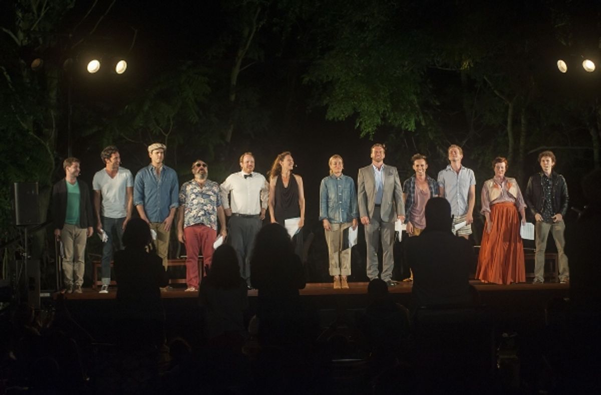 Neal Kelley, Kyle Barisich, Dan Amboyer, Josh Gladstone, Sean Dugan, Julia Motyka, Piper Perabo, Robert Eli, Nick Cearley, Lucas Hall, Kate Mueth and Austyn Myers at 