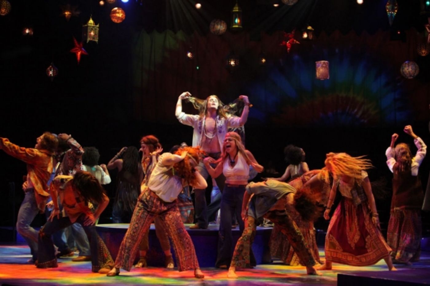 Photo Flash: First Look at Stephanie Mieko Cohen, Laura D'Andre, Peter Saide, Oliver Thornton and More in HAIR at Music Circus  Image