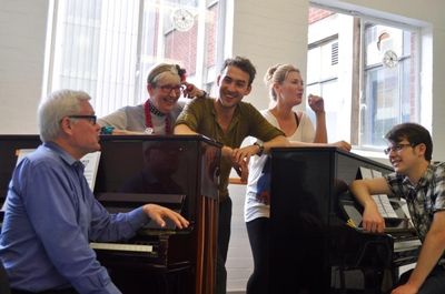 Stuart Pedlar, Su Pollard, Grant McConvey, Marianne Benedict and Dan Glover Photo