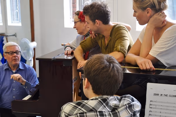 Stuart Pedlar, Su Pollard, Grant McConvey, Marianne Benedict and Dan Glover Photo