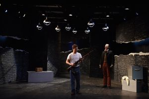 Sean Benedict as Lee Harvey Oswald and Travis Rhett Wilson as John Wilkes Booth Photo