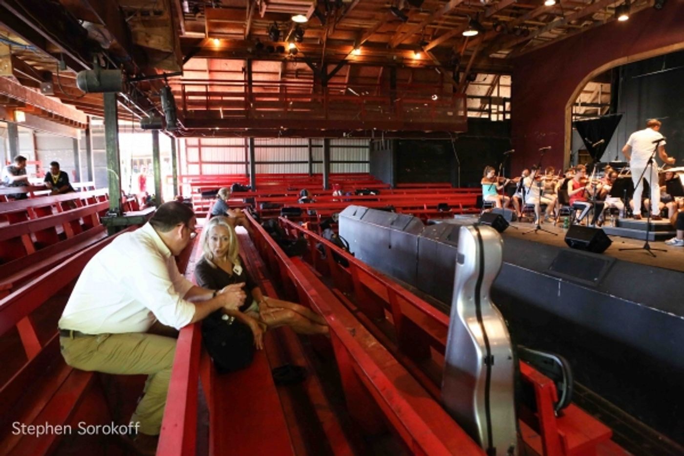 Photo Coverage: Laura Osnes, Max Von Essen, and Steven Reineke Rehearse at French Woods Festival  Image