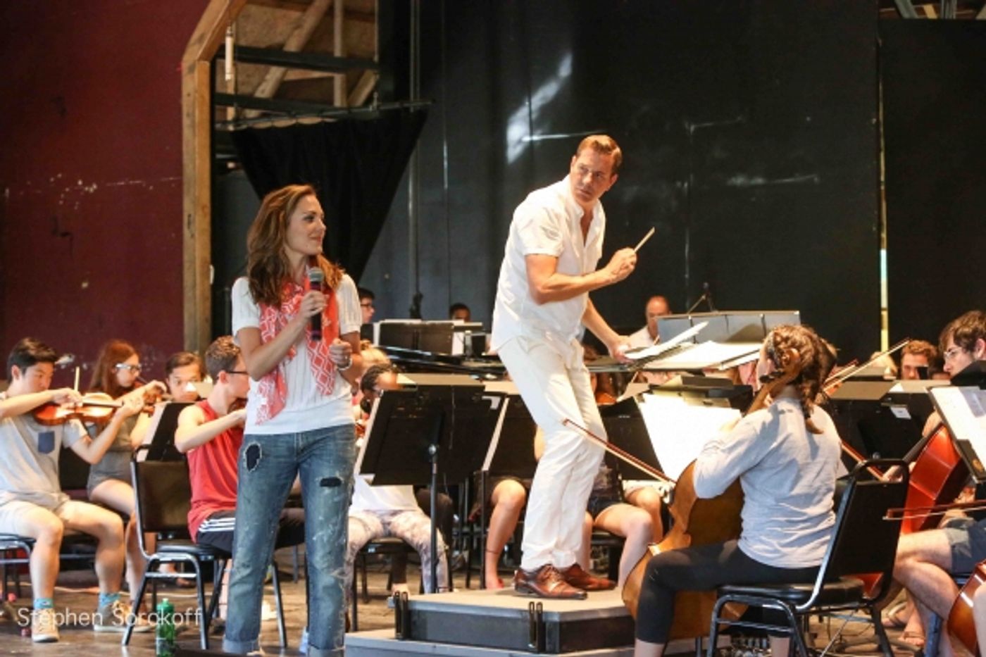 Photo Coverage: Laura Osnes, Max Von Essen, and Steven Reineke Rehearse at French Woods Festival  Image