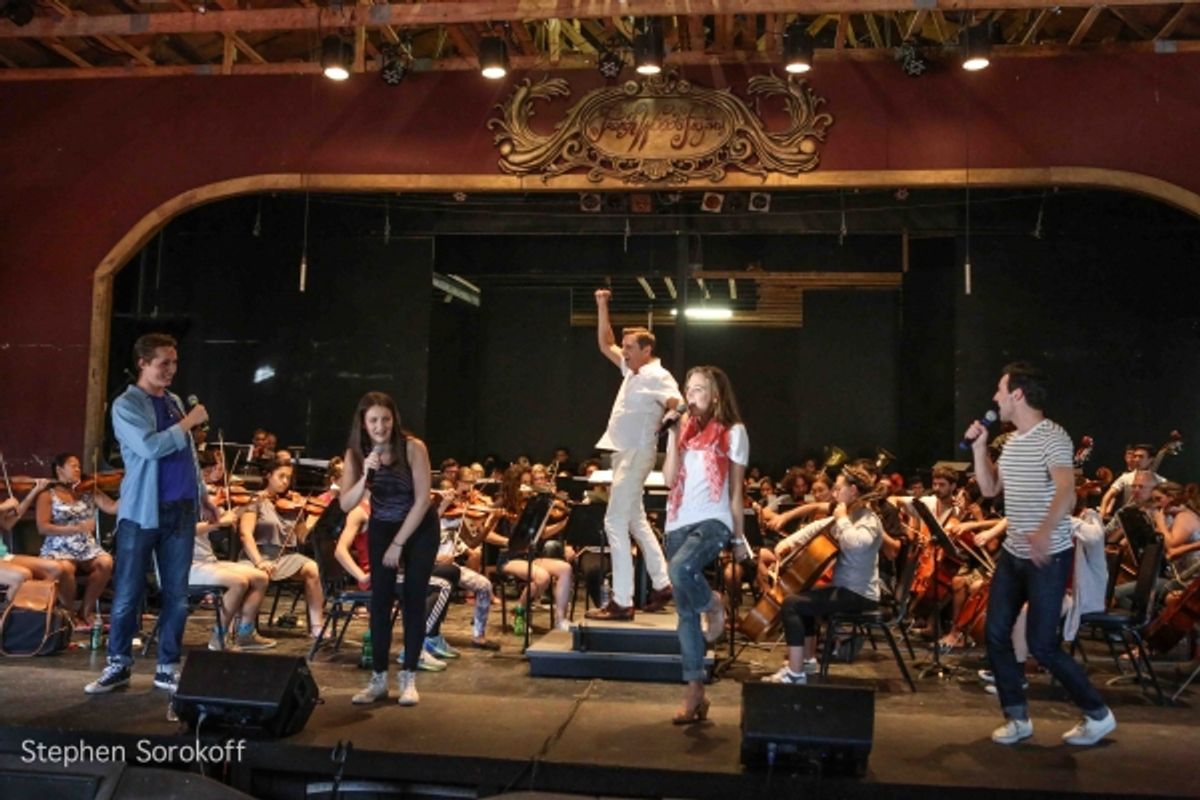 Sasha Prissert, Carlyn Barenholtz, Steven Reineke, Laura Osnes, Max Von Essen at 