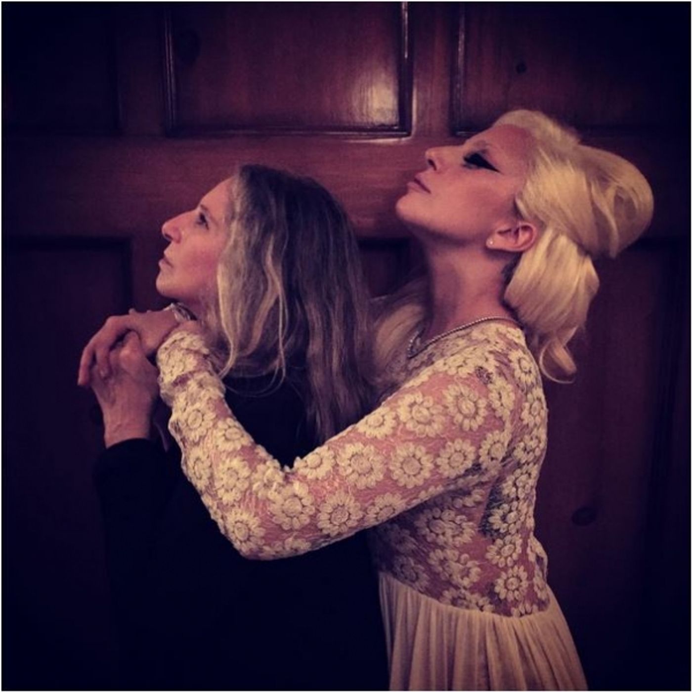 Photo Flash: Funny Girls! Lady Gaga Poses with Barbra Streisand  Image