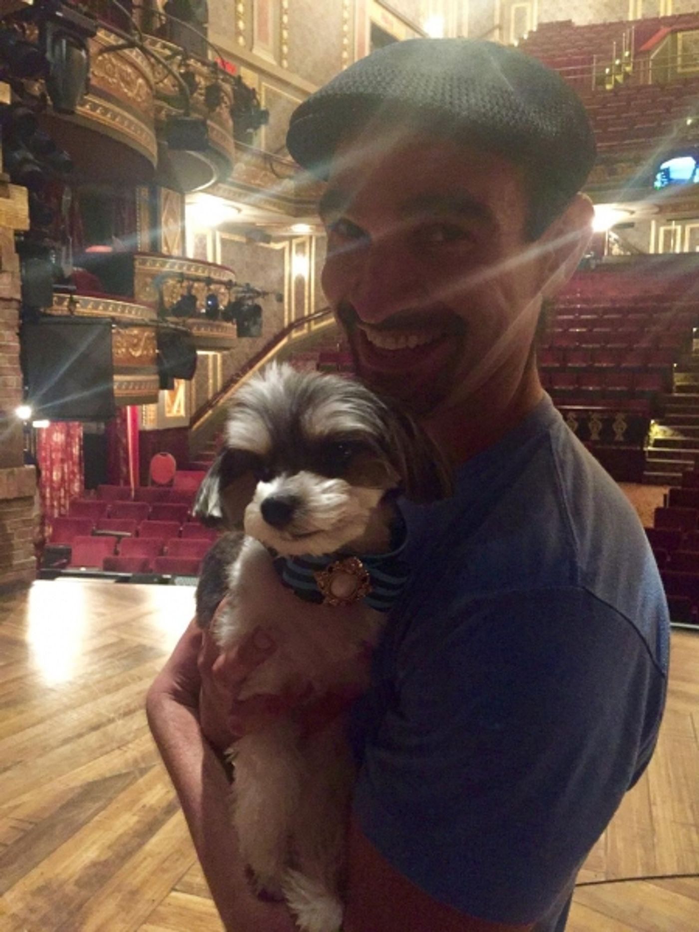 Photo Flash: HAMILTON Gets a Visit from Tinkerbelle the Dog Photo Flash: HAMILTON Gets a Visit from Tinkerbelle the Dog Image