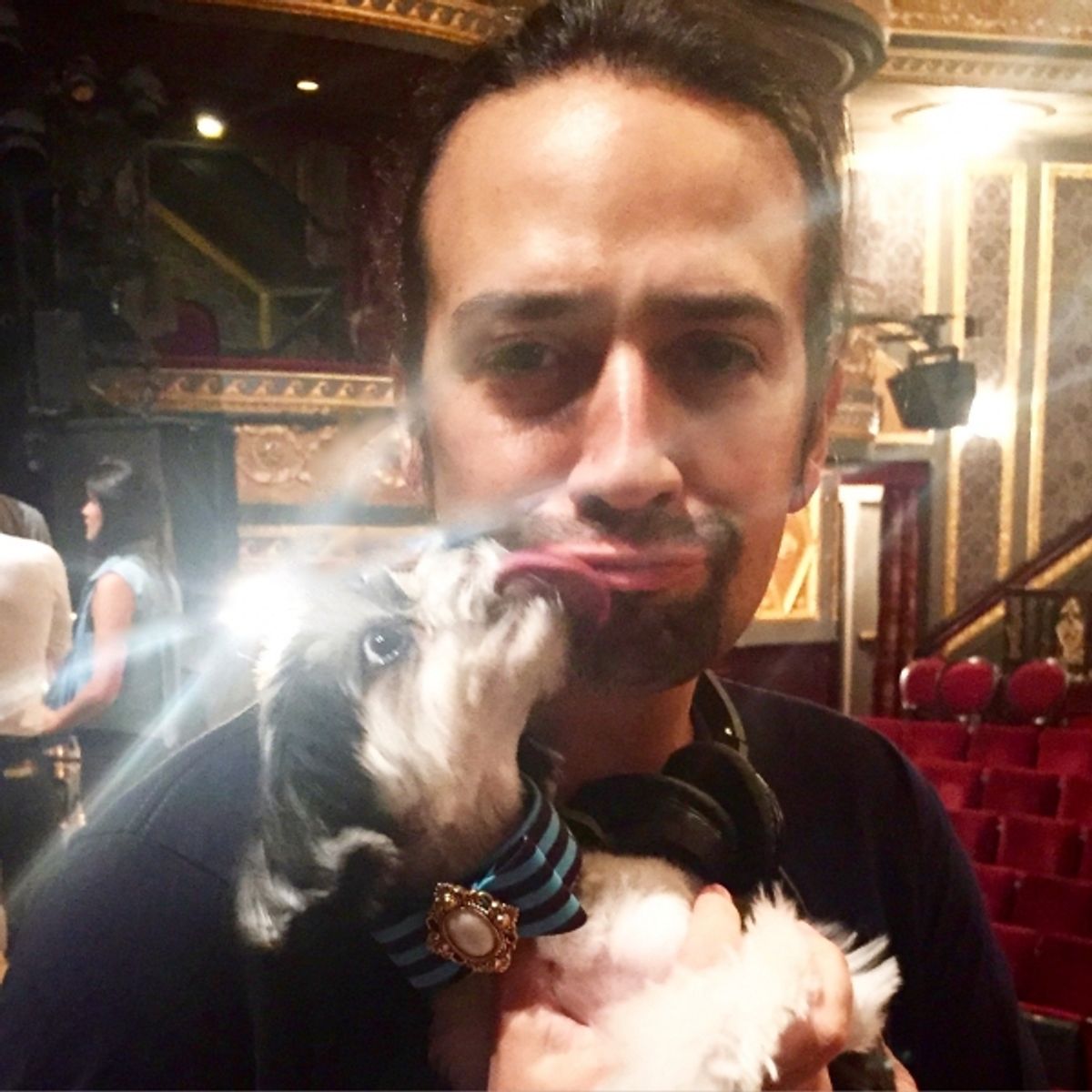 Tinkerbelle the Dog, Lin-Manuel Miranda at 
