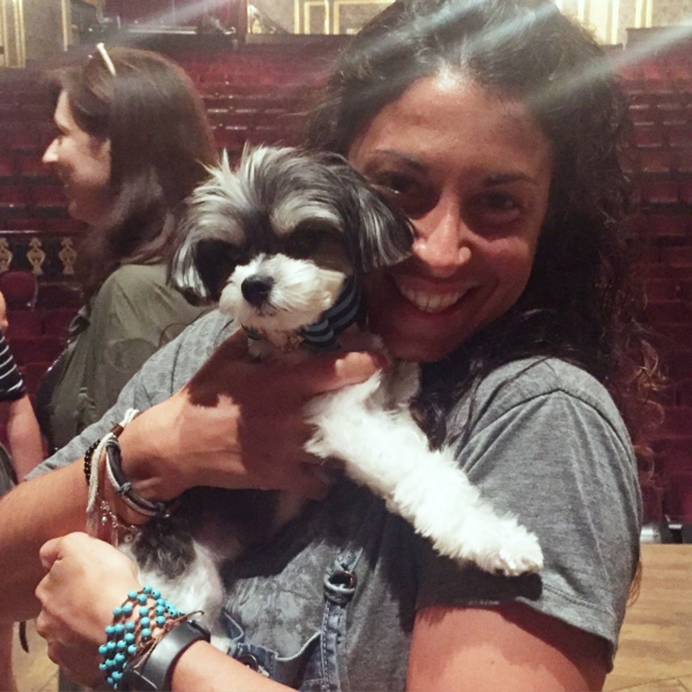 Photo Flash: HAMILTON Gets a Visit from Tinkerbelle the Dog Photo Flash: HAMILTON Gets a Visit from Tinkerbelle the Dog Image