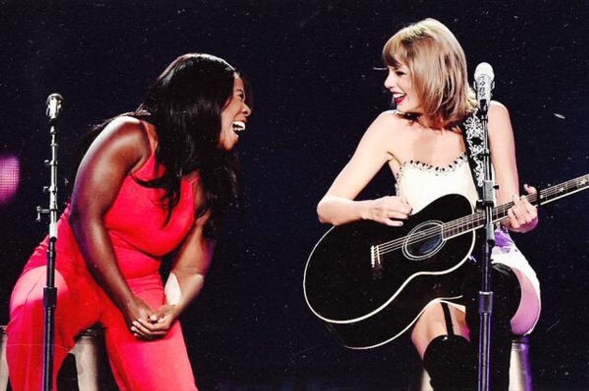 Uzo Aduba and Taylor Swift at 