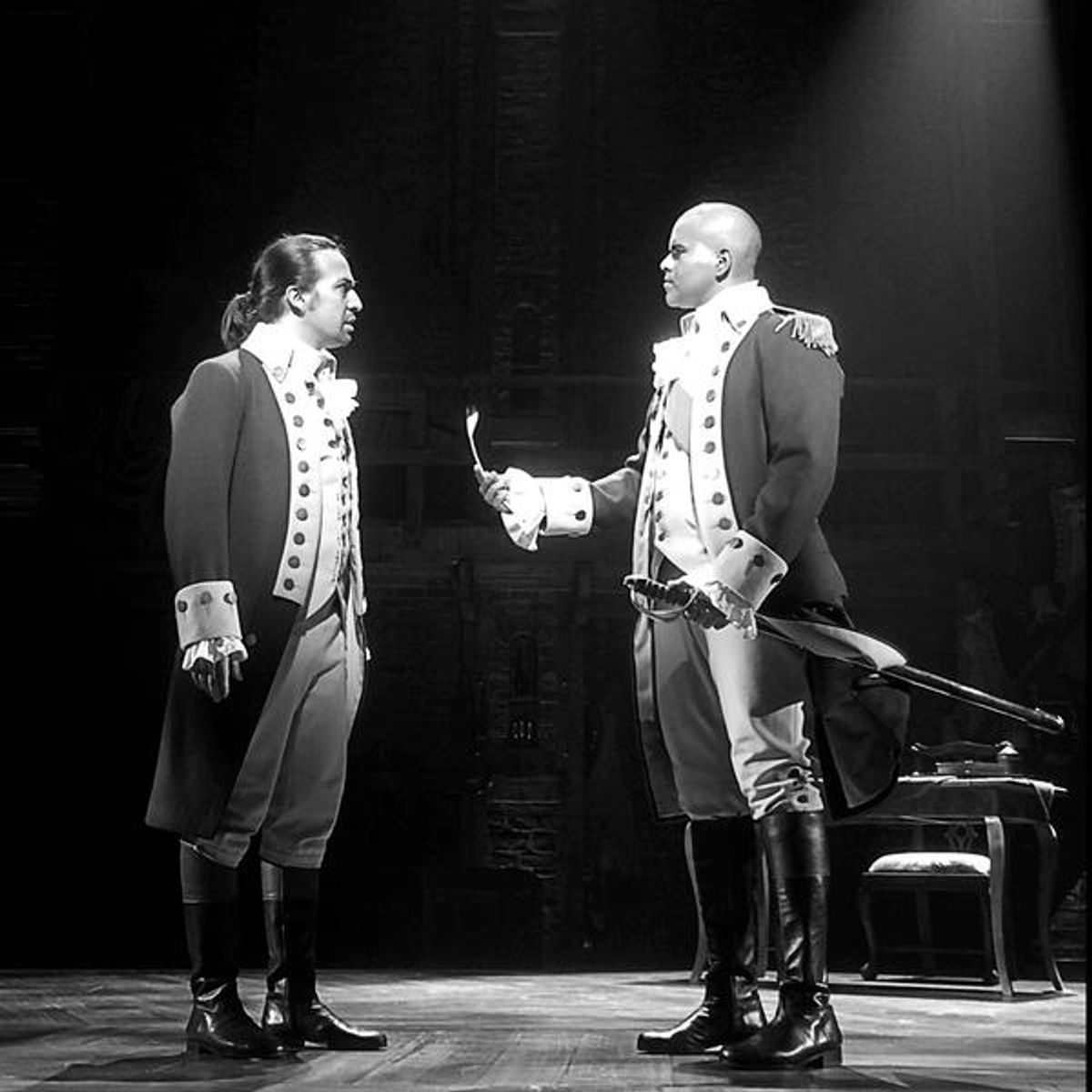 Lin-Manuel Miranda, Chris Jackson at 