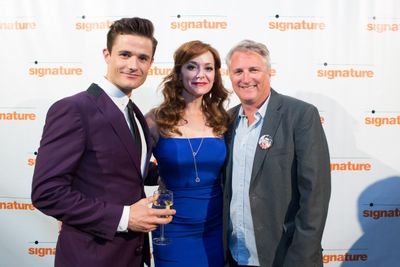 Mark Evans, Christine Sherrill and Director Eric Schaeffer Photo