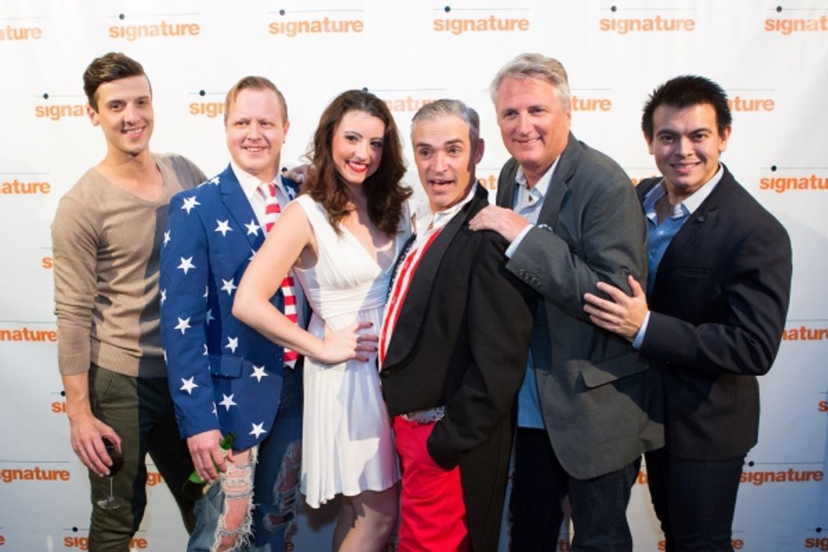 Jordan DeBona, Stephen Gregory Smith, Jamie Eacker, Matt Conner, Director Eric Schaeffer, and Christopher Mueller at 