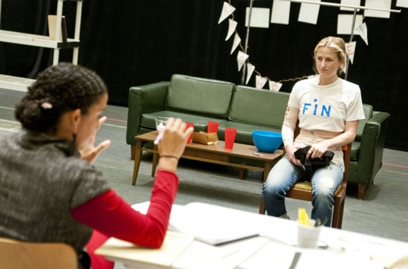 Photo Flash: In Rehearsal for Roundabout's UGLY LIES THE BONE with Mamie Gummer & More Photo Flash: In Rehearsal for Roundabout's UGLY LIES THE BONE with Mamie Gummer & More Image