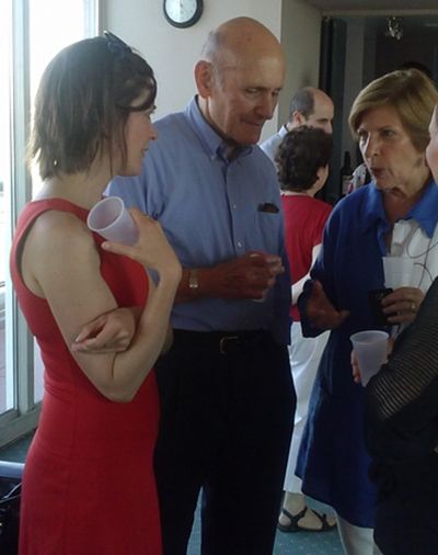 The first reading of THE ACTUAL DANCE was held in the home of arts patrons, Janie and Photo