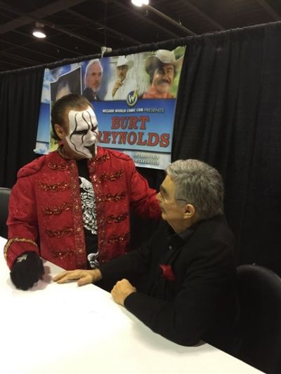 Burt Reynolds and Sting Photo