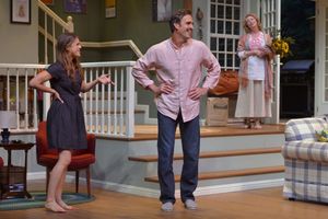 Susie Keegan (Rosie Hallett) greets Michael Astor (Jason Kuykendall) with Anna Patterson (Kimberly King) @ BroadwayWorld Susie Keegan (Rosie Hallett) greets Michael Astor (Jason Kuykendall) with Anna Patter Photo