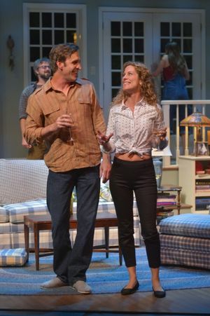 Michael Astor (Jason Kuykendall) shares a laugh with Nell McNally (Marcia Pizzo) @ BroadwayWorld Michael Astor (Jason Kuykendall) shares a laugh with Nell McNally (Marcia Pizzo) Photo