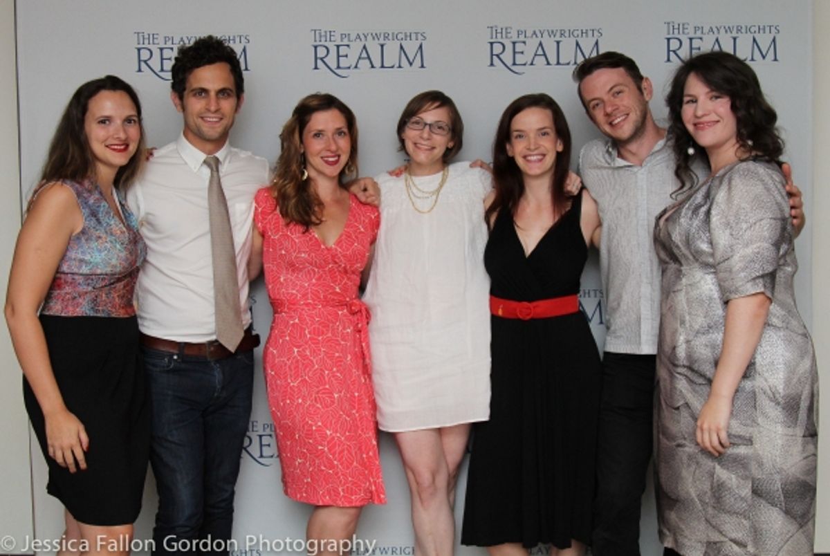 Roberta Pereira, Matt Dellapina, Miriam Silverman, Anna Ziegler, Margot Bordelon, Nick Westrate and Katherine Kovner at 