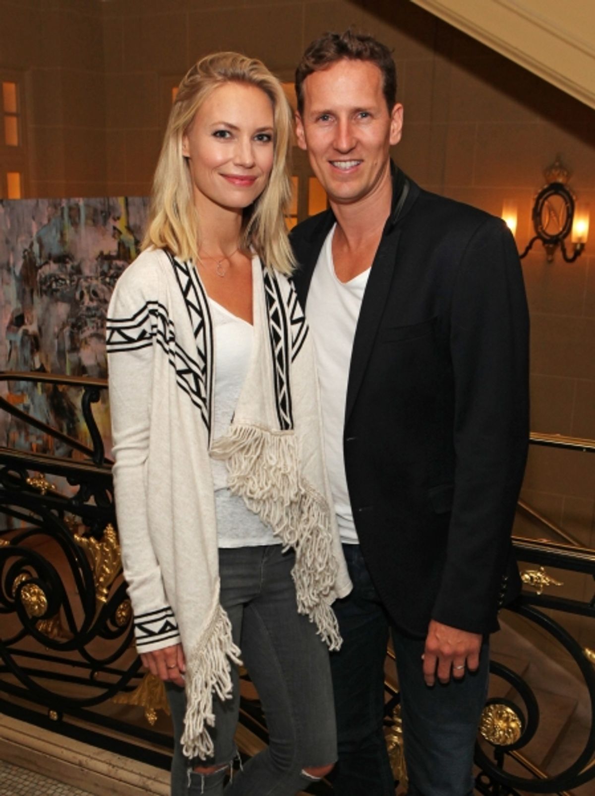 Zoe Cole and Brendan Cole at 
