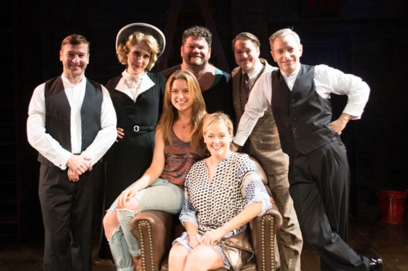 Photo Flash: Cast of KINKY BOOTS Visits 39 STEPS Off-Broadway  Image