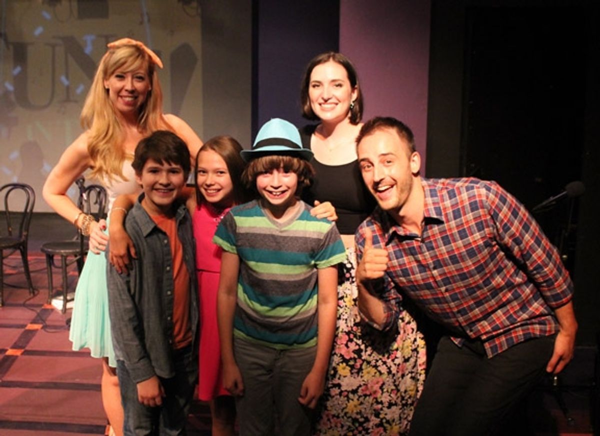 Emily McNamara with Eli Tokash, Grace Matwijec, and Nicky Torchia, and Christiana Cole and Joe Kinosian.   at 