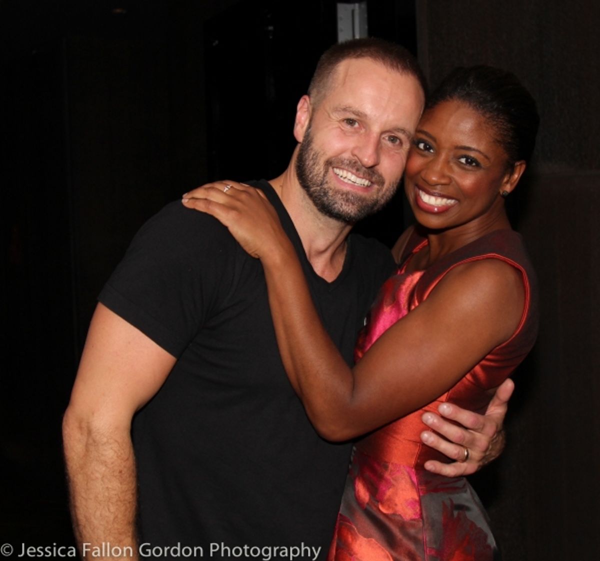 Alfie Boe and Montego Glover at 