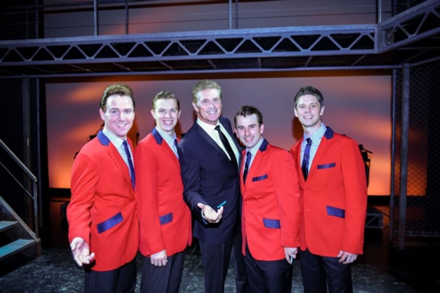 Photo Flash: David Hasselhoff Visits JERSEY BOYS in London Image