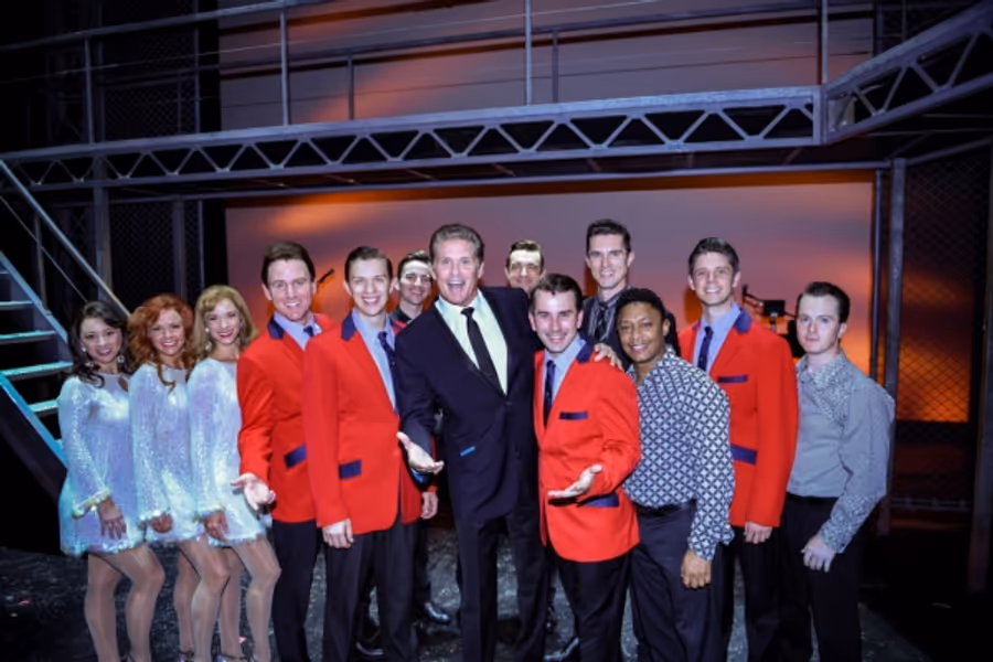 Photo Flash: David Hasselhoff Visits JERSEY BOYS in London Image