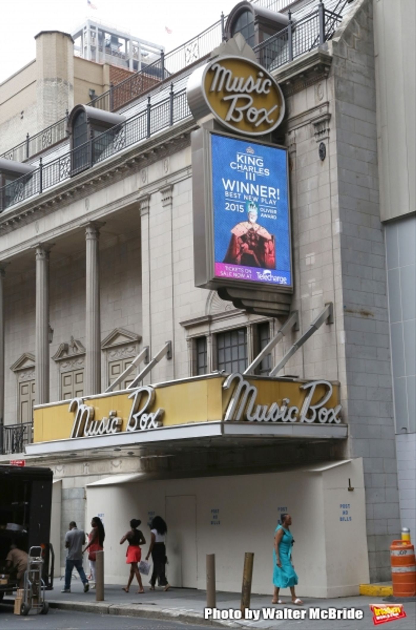 Photo Coverage: The Music Box Theatre Marquee Undergoes a Facelift, Preparing For The Arrival of KING CHARLES III Photo Coverage: The Music Box Theatre Marquee Undergoes a Facelift, Preparing For The Arrival of KING CHARLES III Image
