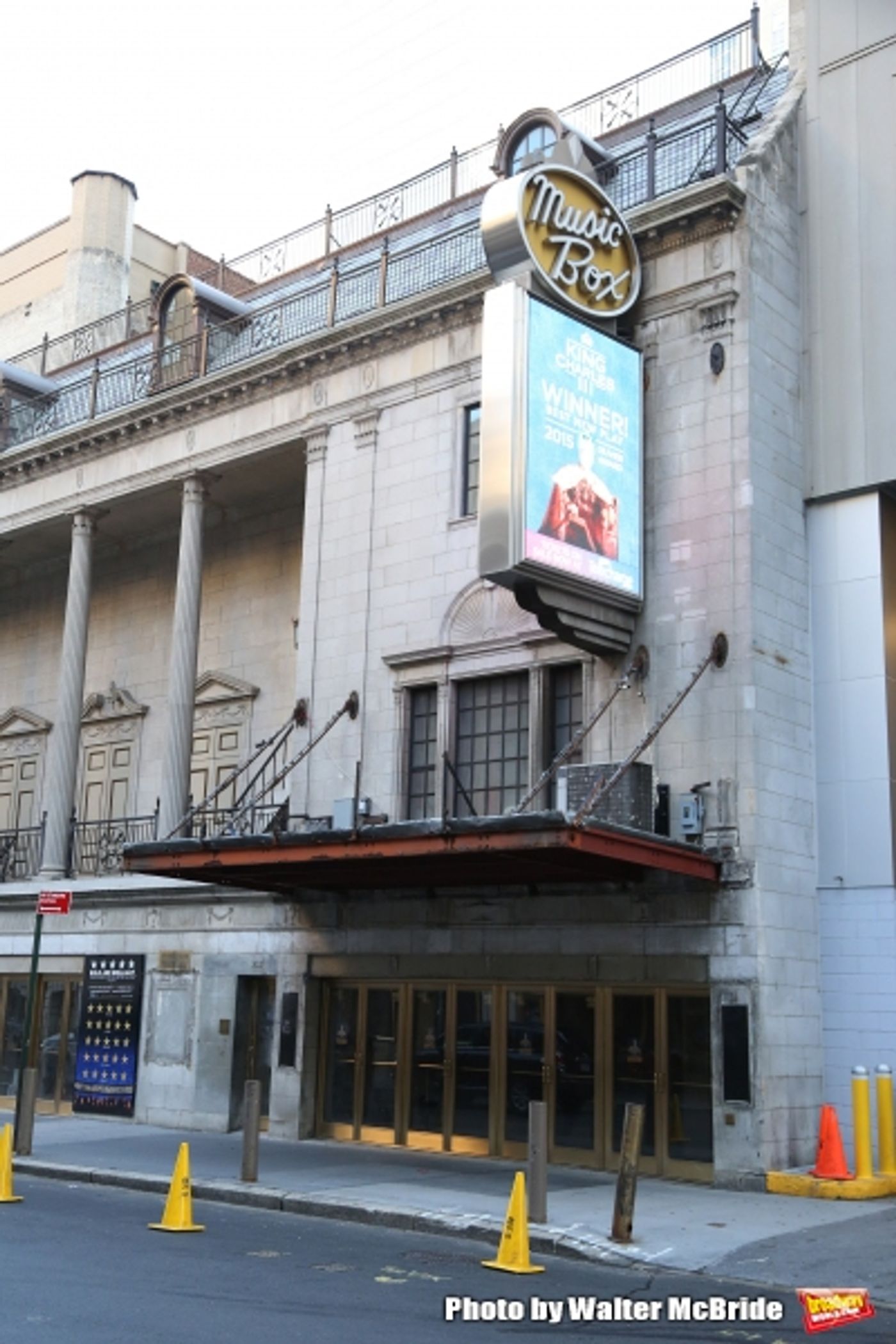 Photo Coverage: The Music Box Theatre Marquee Undergoes a Facelift, Preparing For The Arrival of KING CHARLES III Photo Coverage: The Music Box Theatre Marquee Undergoes a Facelift, Preparing For The Arrival of KING CHARLES III Image