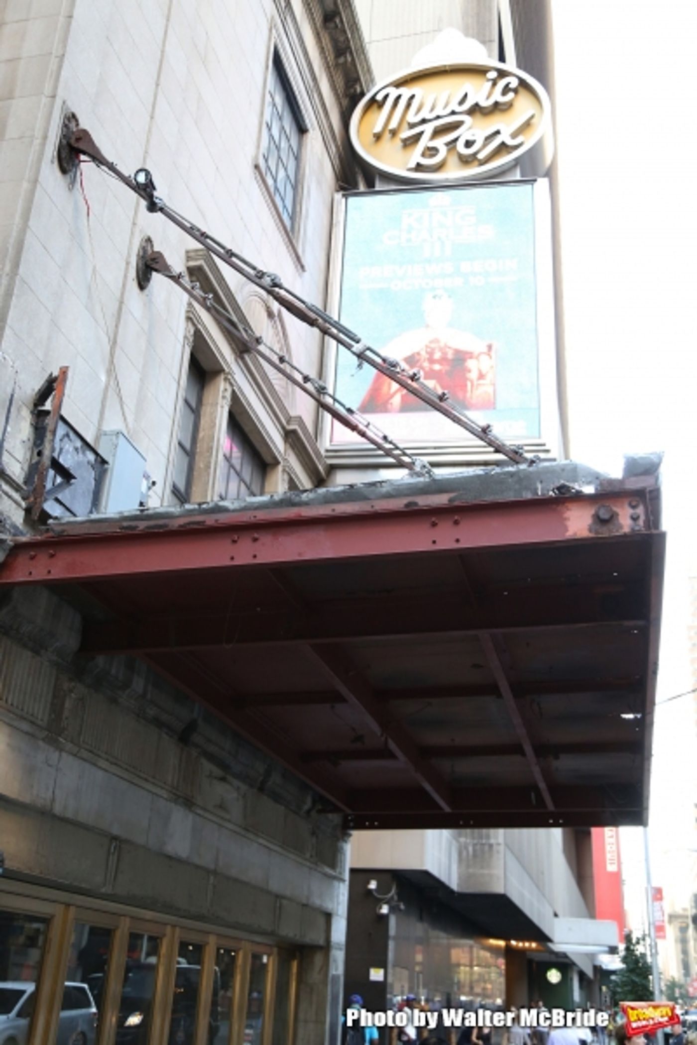 Photo Coverage: The Music Box Theatre Marquee Undergoes a Facelift, Preparing For The Arrival of KING CHARLES III Photo Coverage: The Music Box Theatre Marquee Undergoes a Facelift, Preparing For The Arrival of KING CHARLES III Image