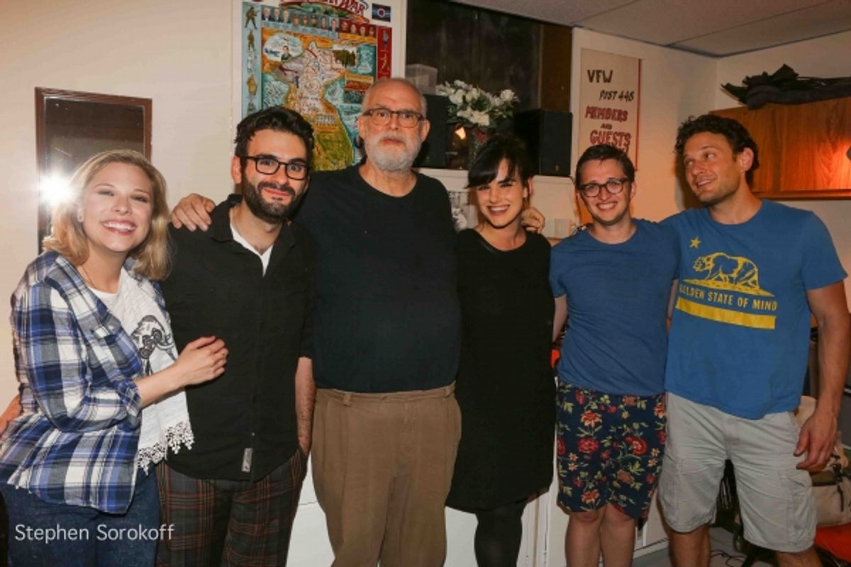 Lauren Marcus, Joe Iconis, William Finn, Molly Hager, Will Roland, Eric William Morris at 