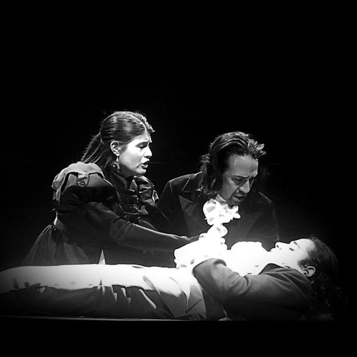 Phillipa Soo, Lin-Manuel Miranda, Anthony Ramos at 