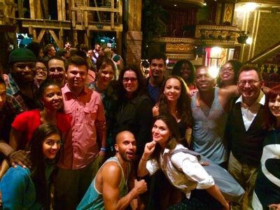 HAMILTON cast with Rosie O'Donnell, Katharine McPhee, Carrie Preston, and Michael Photo