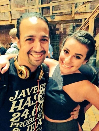 Lin-Manuel Miranda, Lea Michele Photo
